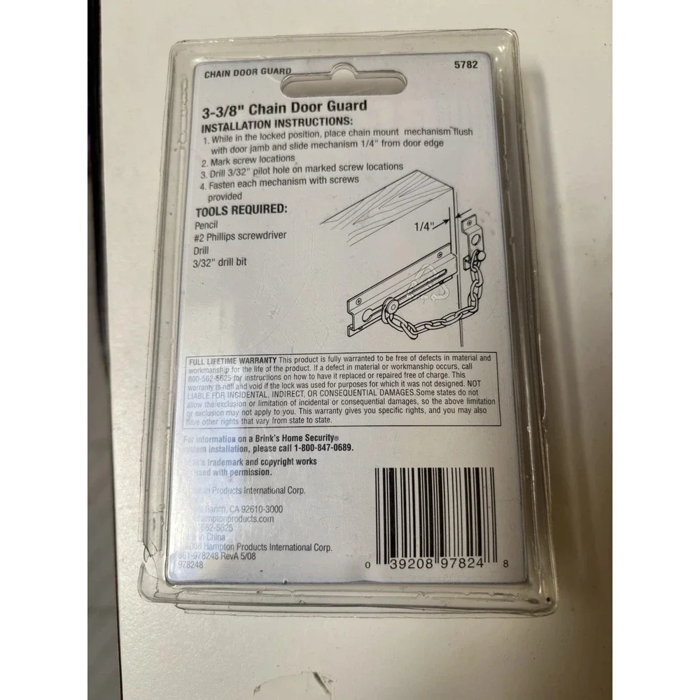 Brinks Chain Door Guard 5782
